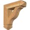 Ekena Millwork Funston Arts and Crafts Rough Sawn Bracket w/ Offset Brace, Western Red Cedar, 6"W x 20"D x 20"H BKT0604X20X20FST03RWR - alternate 1